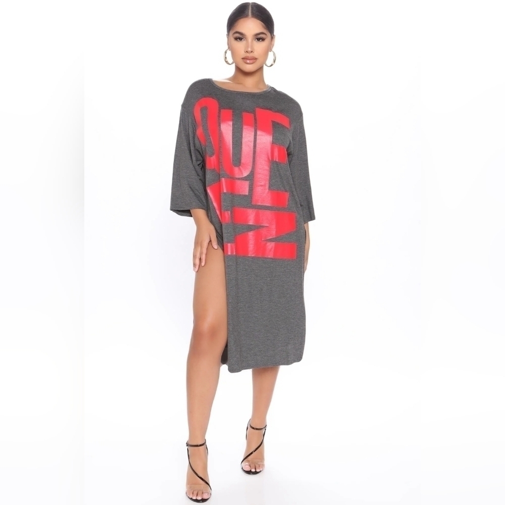 Midi T Shirt Dress Oversized